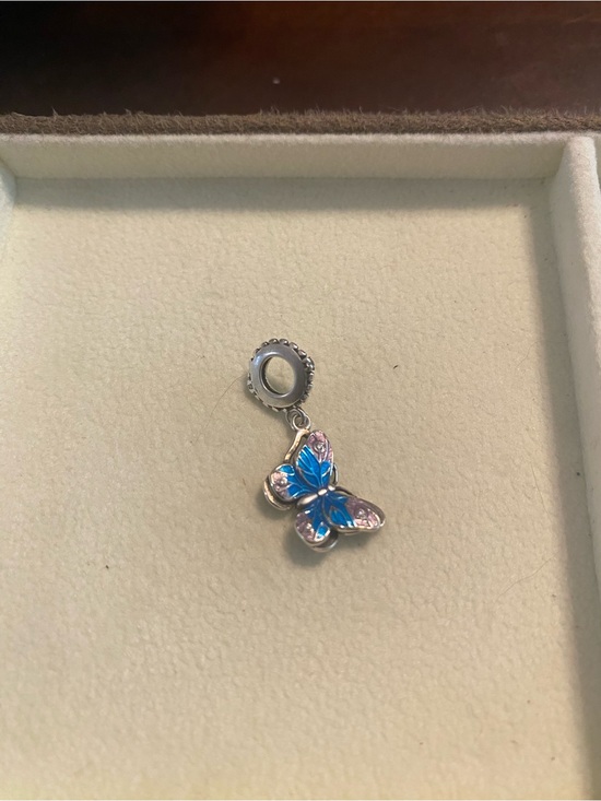 Linx Jewelry - Linx Sterling Silver Blue & Pink Butterfly Charm